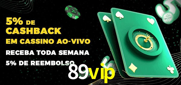 Promoções do cassino ao Vivo 89vip
